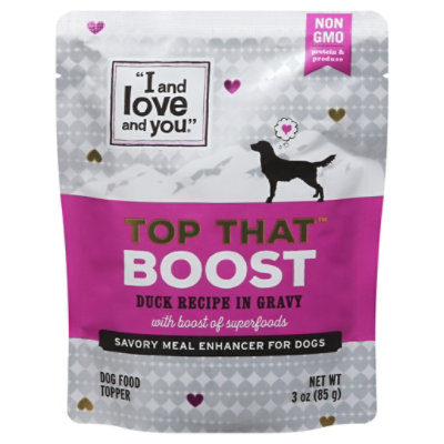 I and love and you Top That Boost Duck Recipe in Gravy Wet Dog Food - 3 Oz - Image 1