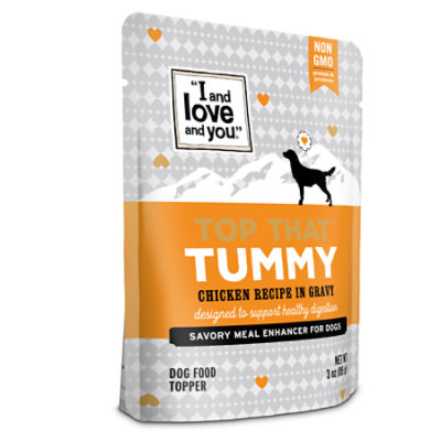 I and love and you Top That Tummy Chicken Recipe in Gravy Wet Dog Food - 3 Oz - Image 1