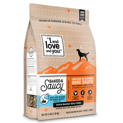 I and love and you Baked & Saucy Chicken + Sweet Potato Dry Dog Food - 4 Lb - Image 2