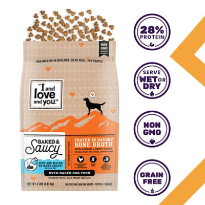 I and love and you Baked & Saucy Chicken + Sweet Potato Dry Dog Food - 4 Lb - Image 3