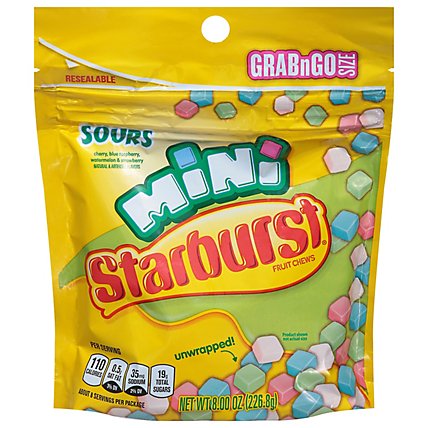 Starburst Fruit Chews Chewy Candy Minis Sours Bag - 8 Oz - Image 3