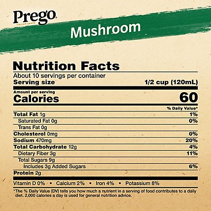Prego Sauces Mushroom - 45 Oz - Image 5