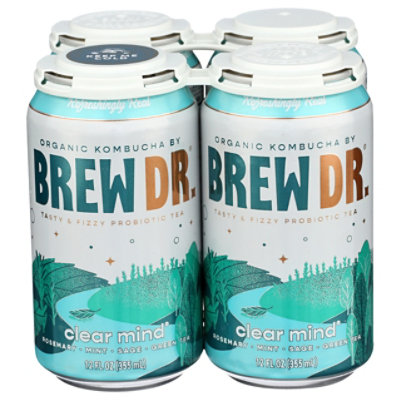 Brew Dr. Kombucha Clear Mind Can - 4-12 Fl. Oz. - Image 1