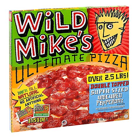 Wild Mikes Super Size Double Topped Pepperoni Pizza - 40.85 Oz
