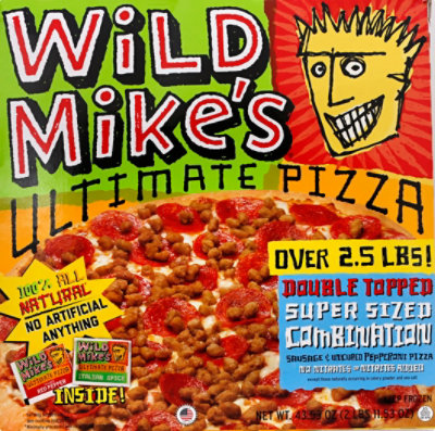 Wild Mikes Super Size Double Topped Combo Pizza - 42.61 Oz - Image 2