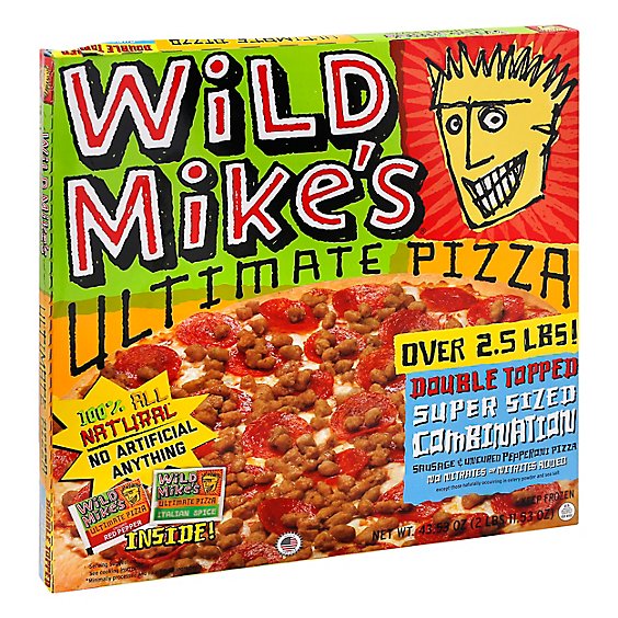 Wild Mikes Super Size Double Topped Combo Pizza - 42.61 Oz