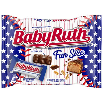 Baby Ruth Chocolatey Peanut Caramel Nougat Fun Size Candy Bars - 10.2 Oz - Image 1