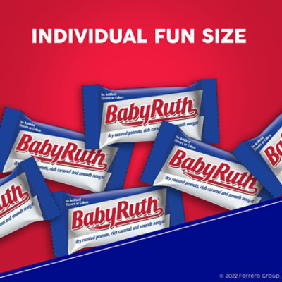 Baby Ruth Chocolatey Peanut Caramel Nougat Fun Size Candy Bars - 10.2 Oz - Image 2