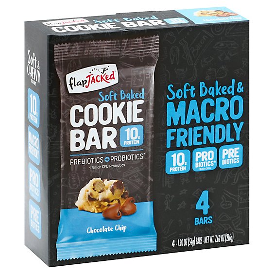 FlapJacked Cookie Bar Soft Baked Chocolate Chip - 7.62 Oz
