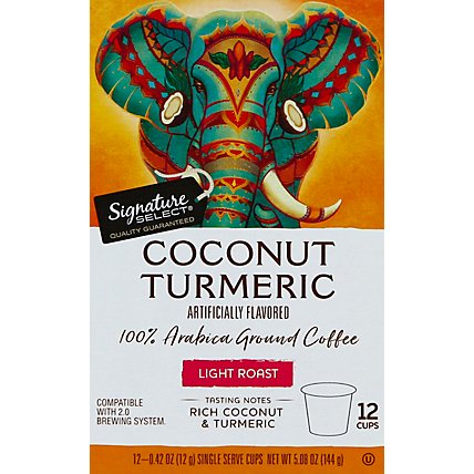 Signature SELECT Coffee Pods Coconut Turmeric - 12 Count - Image 2