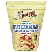 Bobs Red Mill Pancake & Waffle Mix Buttermilk Whole Grain - 24 Oz - Image 1