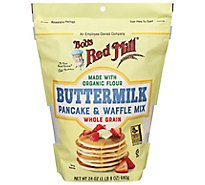 Bobs Red Mill Pancake & Waffle Mix Buttermilk Whole Grain - 24 Oz