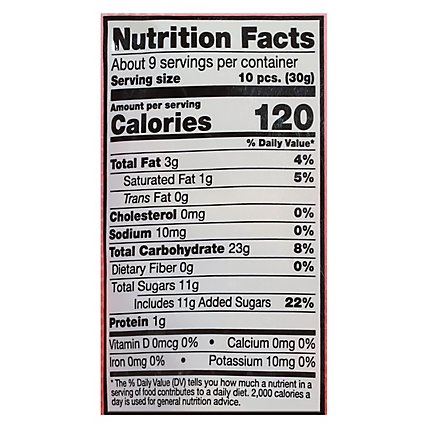 Sour Punch Bites Chewy Candy Rad Reds Resealable Bag - 9 Oz - Image 3