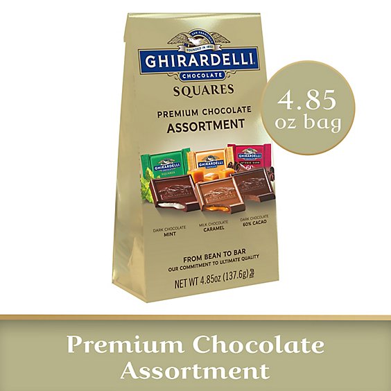 Ghirardelli Premium Assorted Chocolate Squares - 4.85 Oz