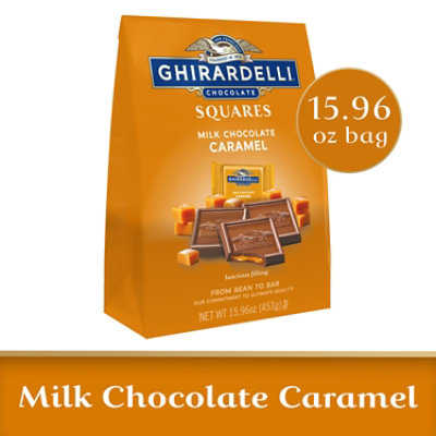 Ghirardelli Milk Chocolate Squares With Caramel Filling - 15.96 Oz ...