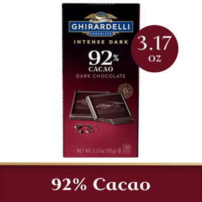 Ghirardelli Intense Dark 92% Cacao Chocolate Bar - 3.17 Oz - Image 1