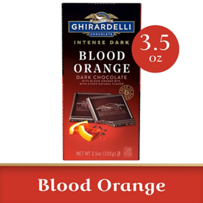 Ghirardelli Intense Dark Blood Orange Sunset Chocolate Bar - 3.5 Oz - Image 1