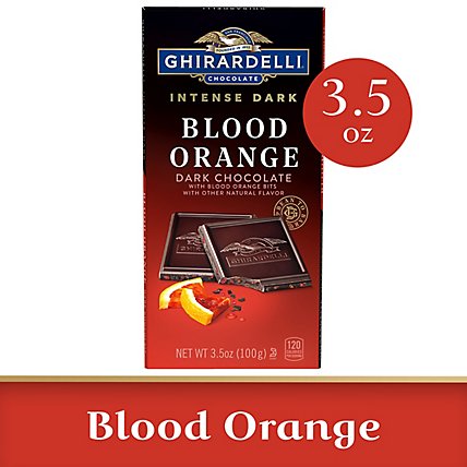 Ghirardelli Intense Dark Blood Orange Sunset Chocolate Bar - 3.5 Oz - Image 1