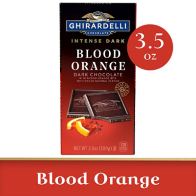 Ghirardelli Intense Dark Blood Orange Sunset Chocolate Bar - 3.5 Oz