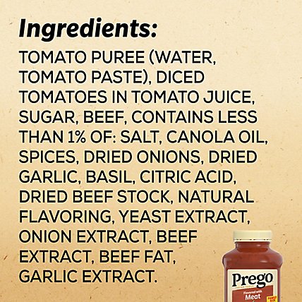 Prego Sauces Tomato Meat - 45 Oz - Image 6