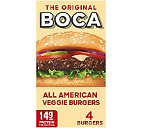 Boca All American Veggie Burgers with Non GMO Soy Box - 4 Count