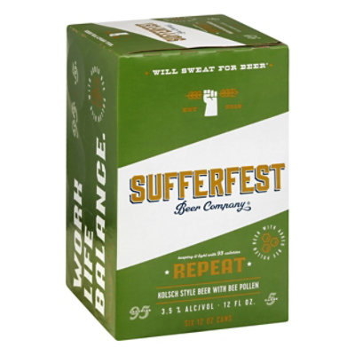 Sufferfest Repeat Kolsch In Cans - 6-12 Fl. Oz.