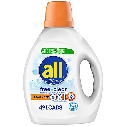 all Free Clear OXI Liquid Laundry Detergent - 88 Fl. Oz. - Image 1