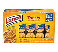 Lance Sandwich Toasty Peanut Butter Cracker 20 Count - 25.8 Oz