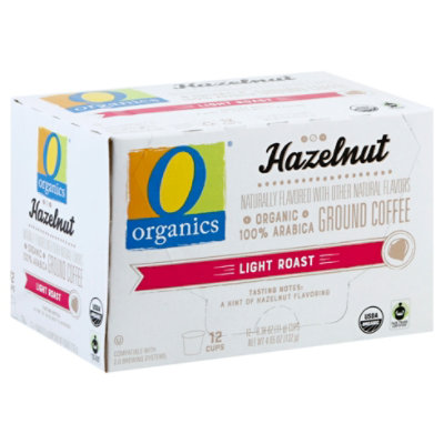 O Organics Coffee Pods Hazelnut - 12 Count