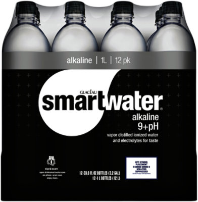 Glaceau Smartwater Alkaline 12 Count - 33.8 Fl Oz