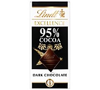 Lindt Excellence Chocolate Bar Dark Chocolate 95% Cocoa - 2.8 Oz