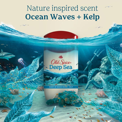 Old Spice Invisible Solid Antiperspirant Deodorant for Men Deep Sea With Ocean Elements - 2.6 Oz - Image 4