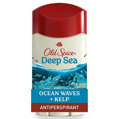 Old Spice Invisible Solid Antiperspirant Deodorant for Men Deep Sea With Ocean Elements - 2.6 Oz - Image 1