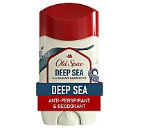 Old Spice Deep Sea With Ocean Elements Invisible Solid Antiperspirant Deodorant For Men - 2.6 Oz