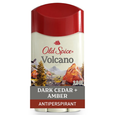 Old Spice Invisible Solid Antiperspirant Deodorant for Men Volcano With Charcoal Scent - 2.6 Oz