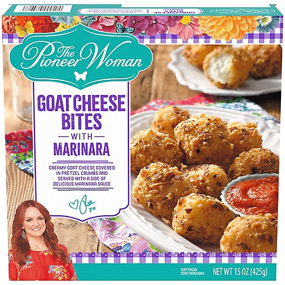 The Pioneer Woman Goat Cheese Bites with Marinara Sauce Frozen Snacks Box - 15 Oz