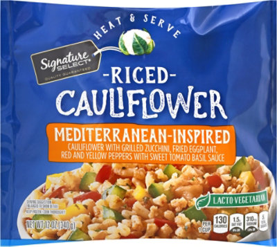 Signature SELECT Cauliflower Riced Mediterranean Inspired- 12 Oz - Image 2