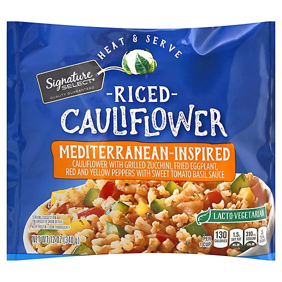 Signature SELECT Cauliflower Riced Mediterranean Inspired- 12 Oz