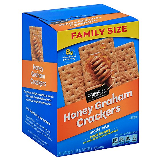 Signature Select Graham Cracker Honey Family Size - 28.8 Oz