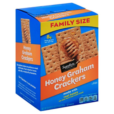 Signature Select Graham Cracker Honey Family Size - 28.8 Oz