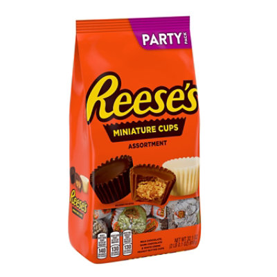 Reese's Miniatures Assorted Flavored Peanut Butter Cups Candy Party Pack - 32.1 Oz - Image 1