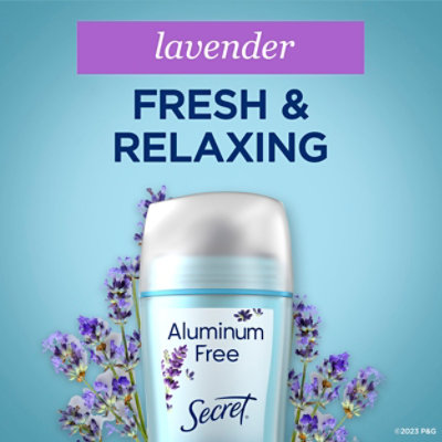 Secret Aluminum Free Deodorant for Women Lavender - 2.4 Oz - Image 4