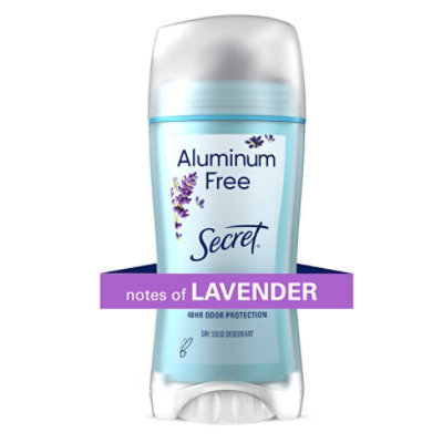 Secret Aluminum Free Deodorant for Women Lavender - 2.4 Oz - Image 1