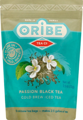 Passion Black Tea- Cold Brew Iced Tea 5 Cold Brew Iced Tea Bags Per Unit - 2.5 Oz - Image 2