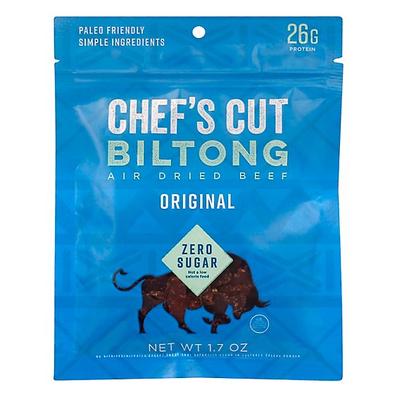 Chefs Cut Biltong Air Dried Beef Original - 1.7 Oz