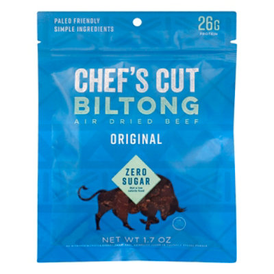 Chefs Cut Biltong Air Dried Beef Original - 1.7 Oz
