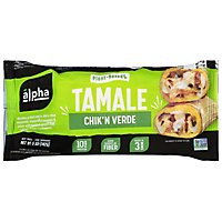 Alpha Foods Tamale Plant Based Chikn Verde - 5 Oz - Image 3