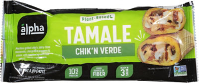 Alpha Foods Tamale Plant Based Chikn Verde - 5 Oz - Image 2
