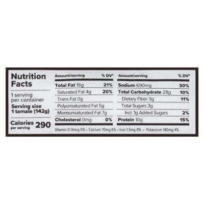 Alpha Foods Tamale Plant Based Chikn Verde - 5 Oz - Image 4