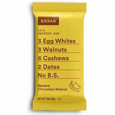 RXBAR Protein Bar 12g Protein Banana Chocolate Walnut - 1.83 Oz